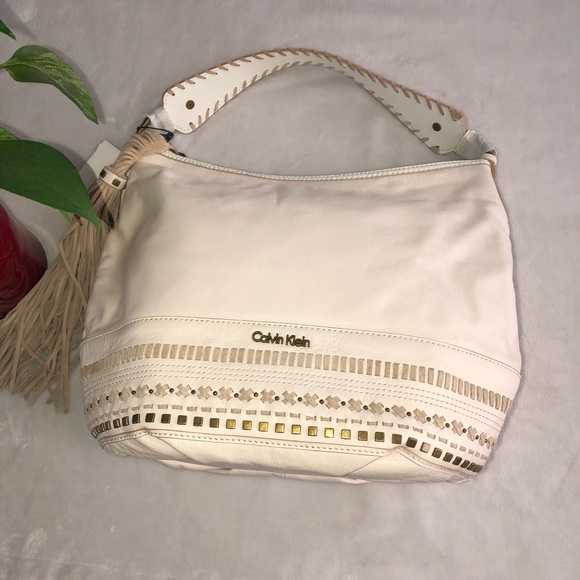 calvin klein melanie pebble satchel
